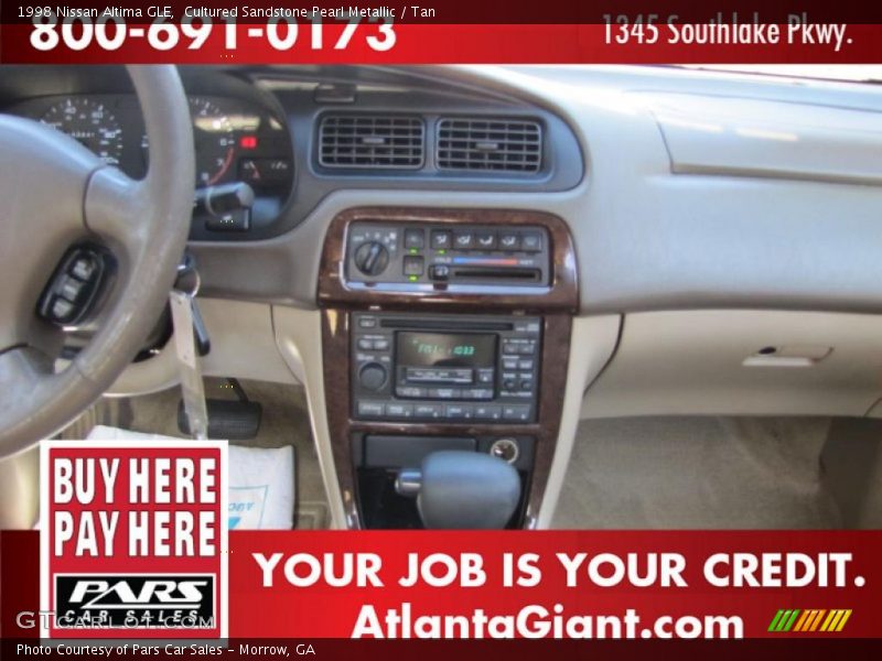 Cultured Sandstone Pearl Metallic / Tan 1998 Nissan Altima GLE