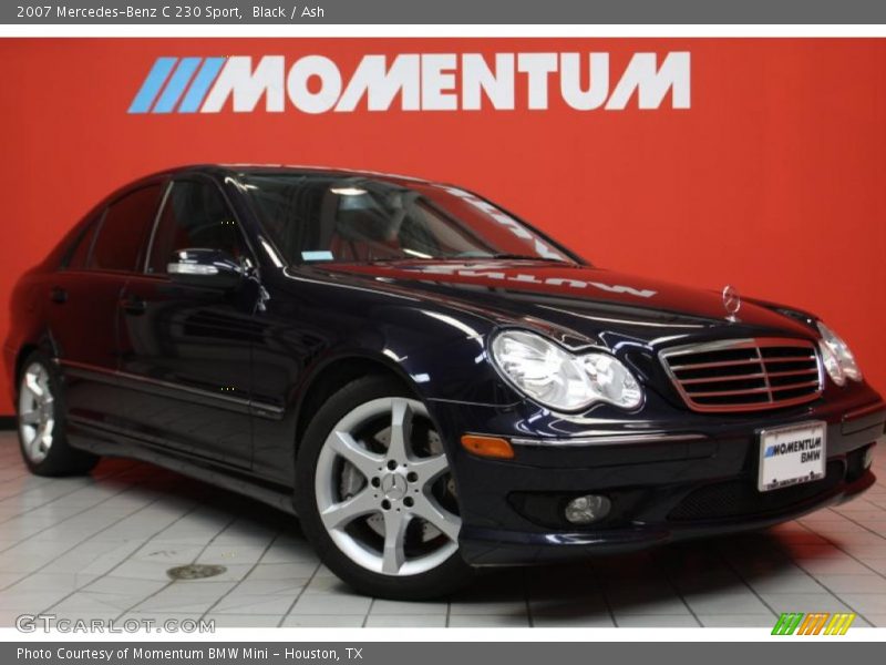 Black / Ash 2007 Mercedes-Benz C 230 Sport