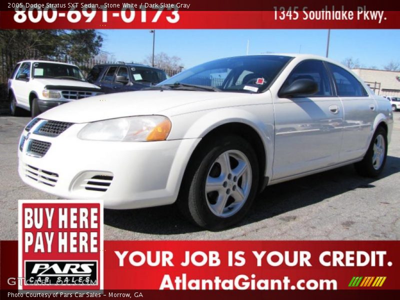 Stone White / Dark Slate Gray 2005 Dodge Stratus SXT Sedan