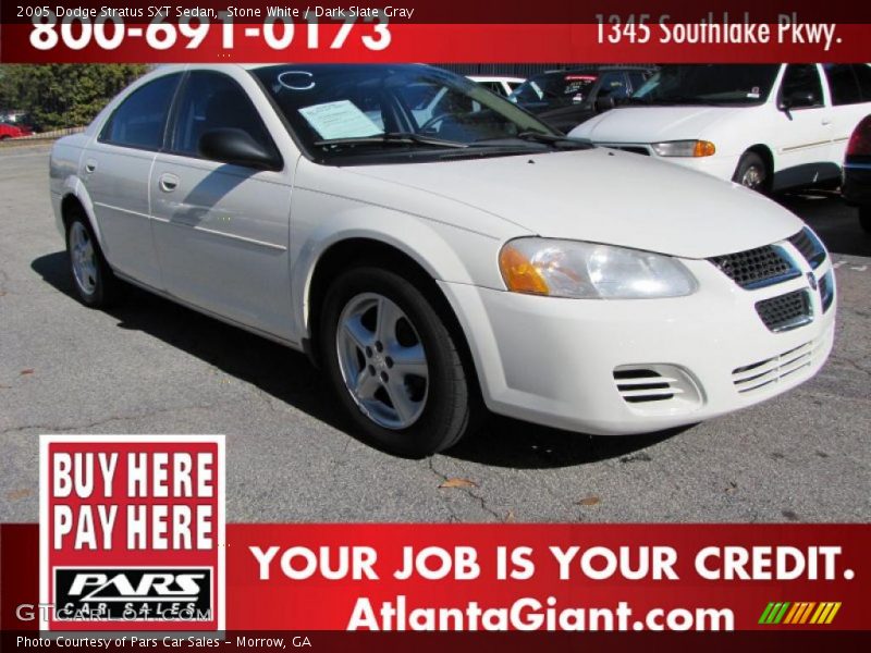 Stone White / Dark Slate Gray 2005 Dodge Stratus SXT Sedan