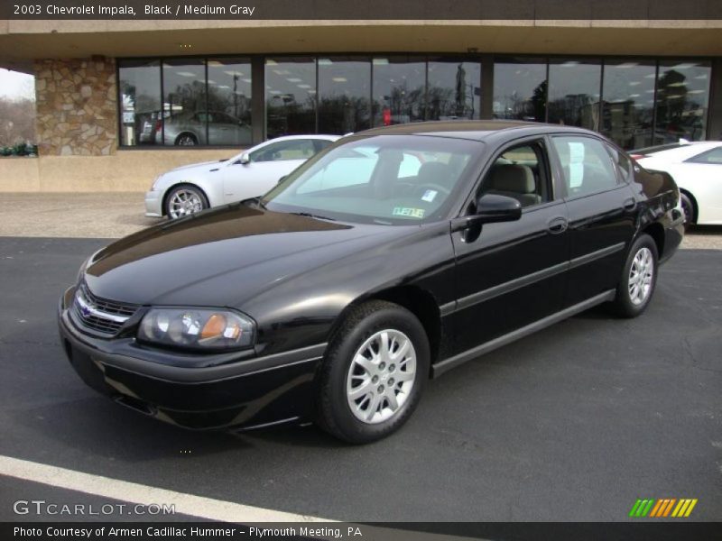 Black / Medium Gray 2003 Chevrolet Impala