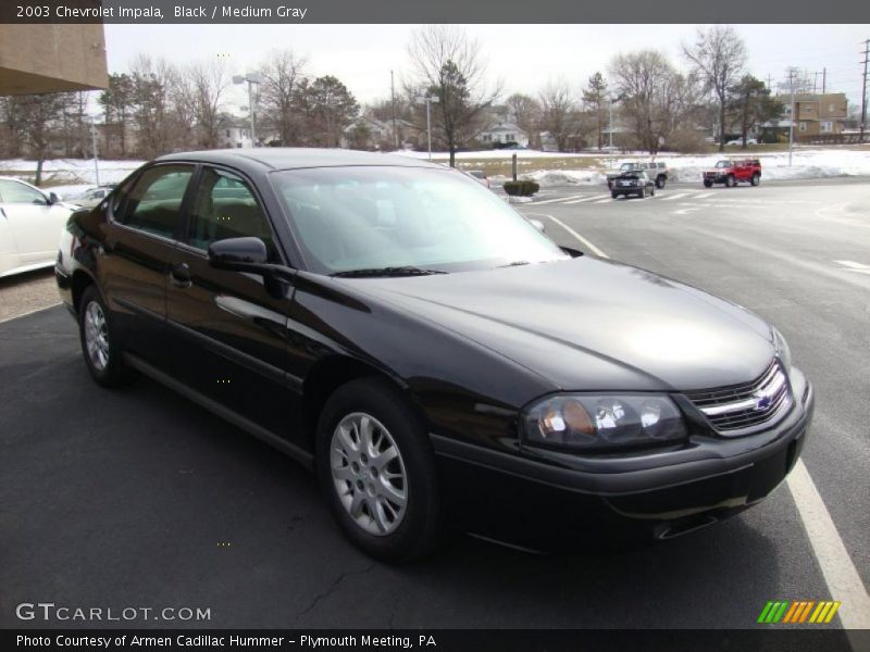 Black / Medium Gray 2003 Chevrolet Impala