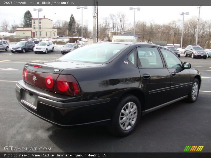 Black / Medium Gray 2003 Chevrolet Impala