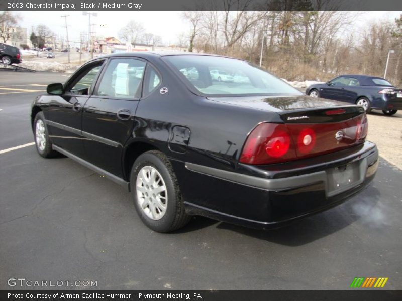 Black / Medium Gray 2003 Chevrolet Impala