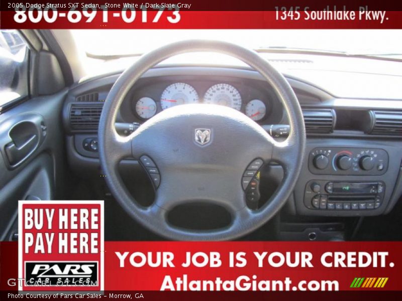 Stone White / Dark Slate Gray 2005 Dodge Stratus SXT Sedan