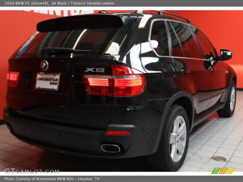 Jet Black / Tobacco Nevada Leather 2009 BMW X5 xDrive48i