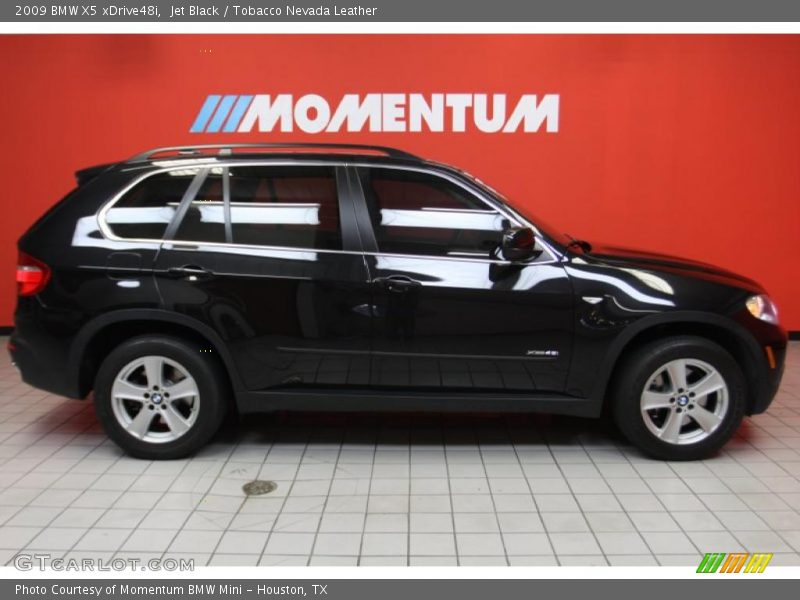 Jet Black / Tobacco Nevada Leather 2009 BMW X5 xDrive48i