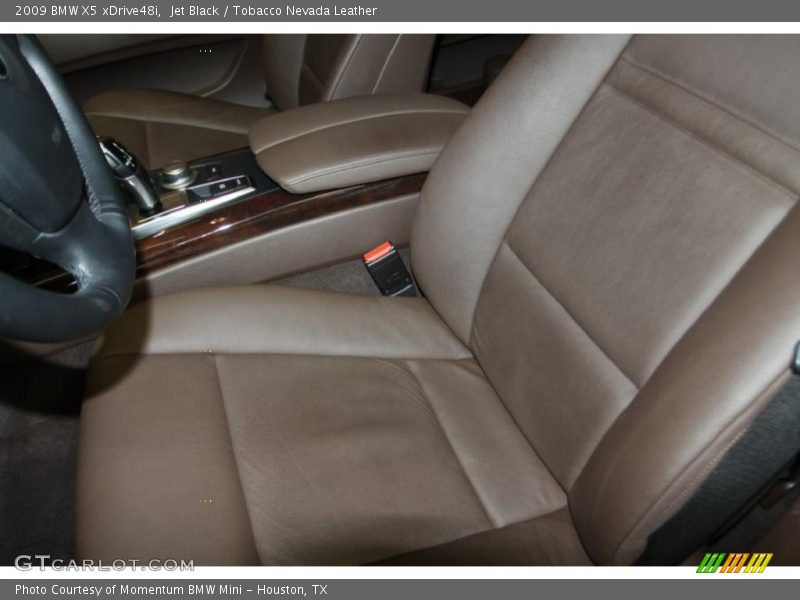Jet Black / Tobacco Nevada Leather 2009 BMW X5 xDrive48i