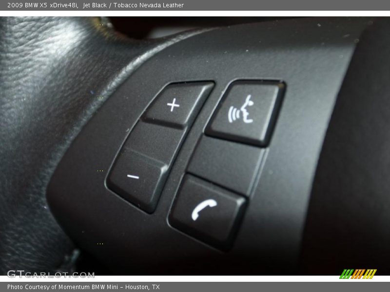 Jet Black / Tobacco Nevada Leather 2009 BMW X5 xDrive48i