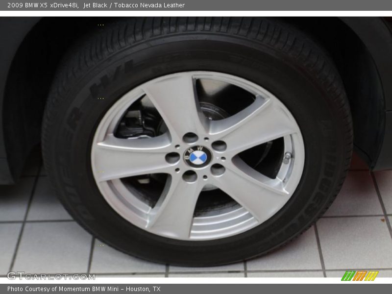 Jet Black / Tobacco Nevada Leather 2009 BMW X5 xDrive48i