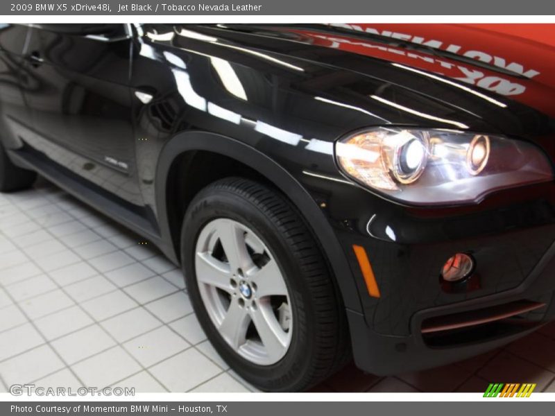 Jet Black / Tobacco Nevada Leather 2009 BMW X5 xDrive48i