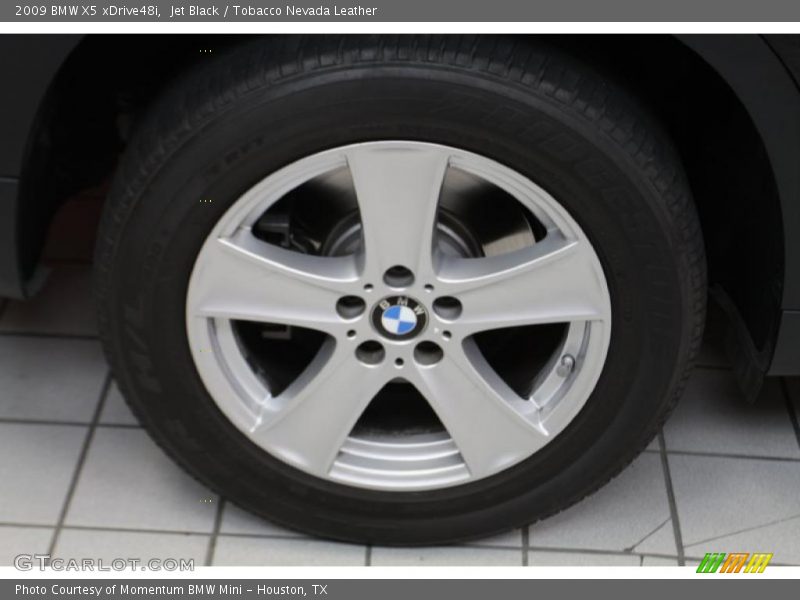 Jet Black / Tobacco Nevada Leather 2009 BMW X5 xDrive48i