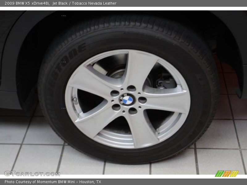 Jet Black / Tobacco Nevada Leather 2009 BMW X5 xDrive48i