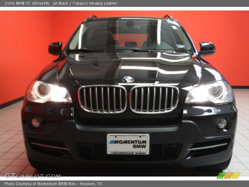 Jet Black / Tobacco Nevada Leather 2009 BMW X5 xDrive48i