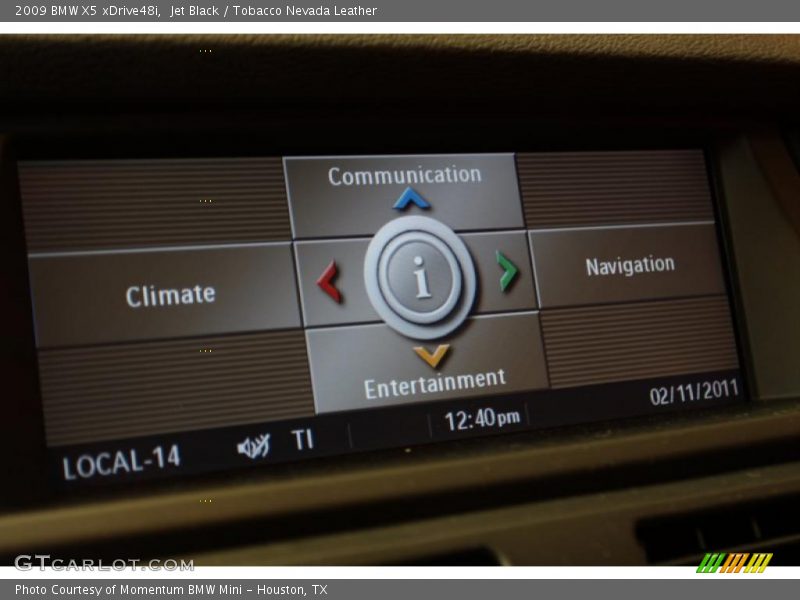 Jet Black / Tobacco Nevada Leather 2009 BMW X5 xDrive48i