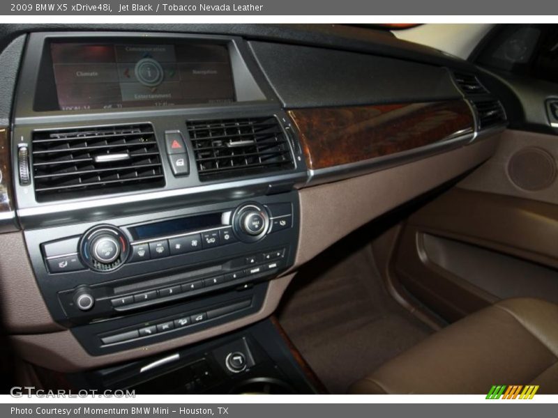 Jet Black / Tobacco Nevada Leather 2009 BMW X5 xDrive48i