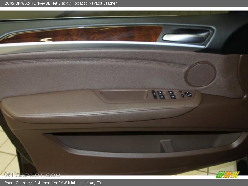 Jet Black / Tobacco Nevada Leather 2009 BMW X5 xDrive48i