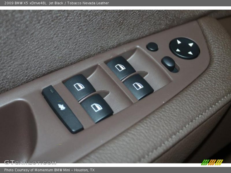 Jet Black / Tobacco Nevada Leather 2009 BMW X5 xDrive48i