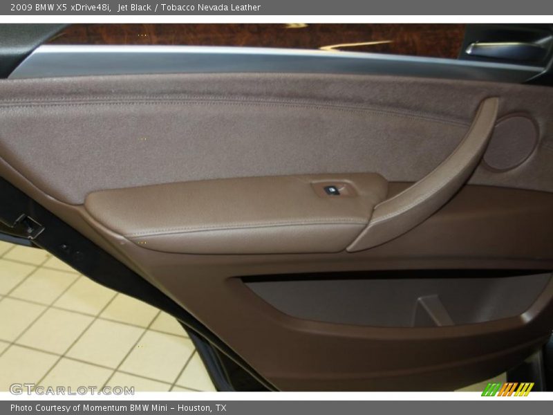 Jet Black / Tobacco Nevada Leather 2009 BMW X5 xDrive48i