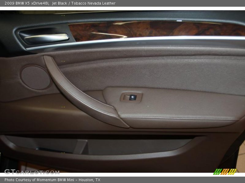 Jet Black / Tobacco Nevada Leather 2009 BMW X5 xDrive48i