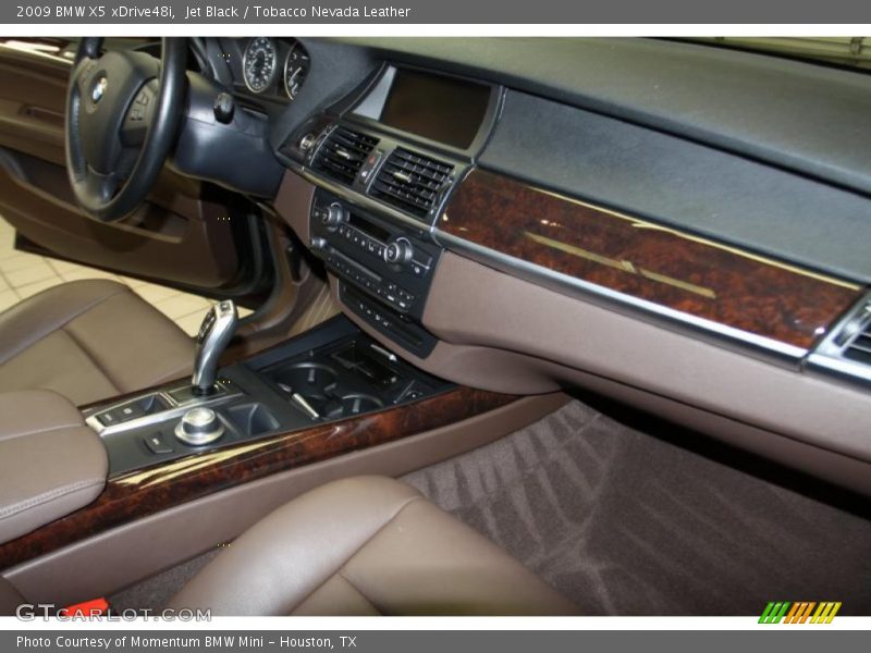 Jet Black / Tobacco Nevada Leather 2009 BMW X5 xDrive48i
