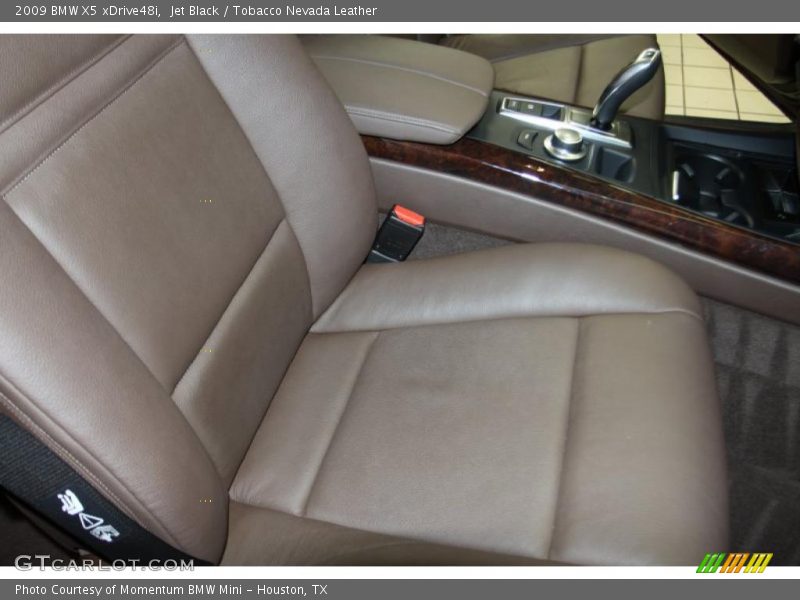 Jet Black / Tobacco Nevada Leather 2009 BMW X5 xDrive48i