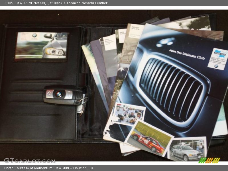Jet Black / Tobacco Nevada Leather 2009 BMW X5 xDrive48i