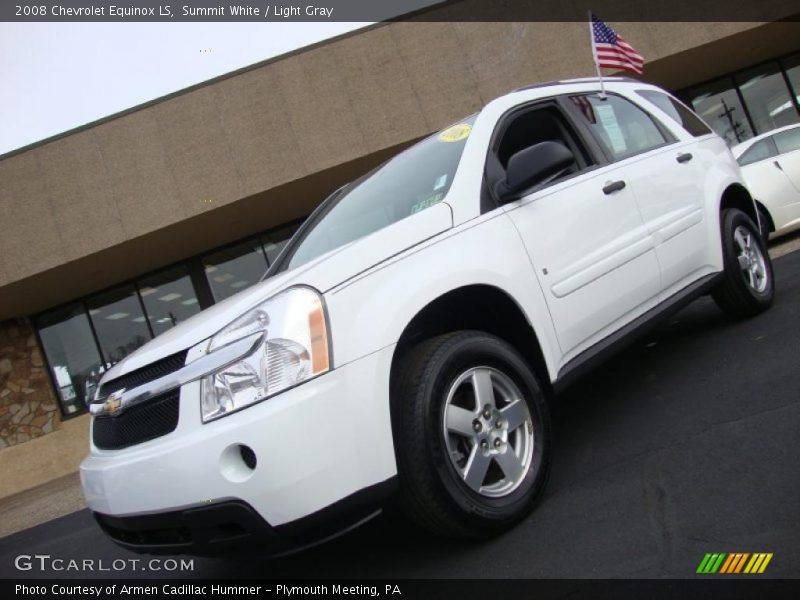 Summit White / Light Gray 2008 Chevrolet Equinox LS
