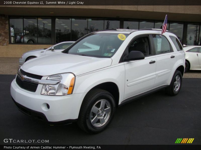 Summit White / Light Gray 2008 Chevrolet Equinox LS