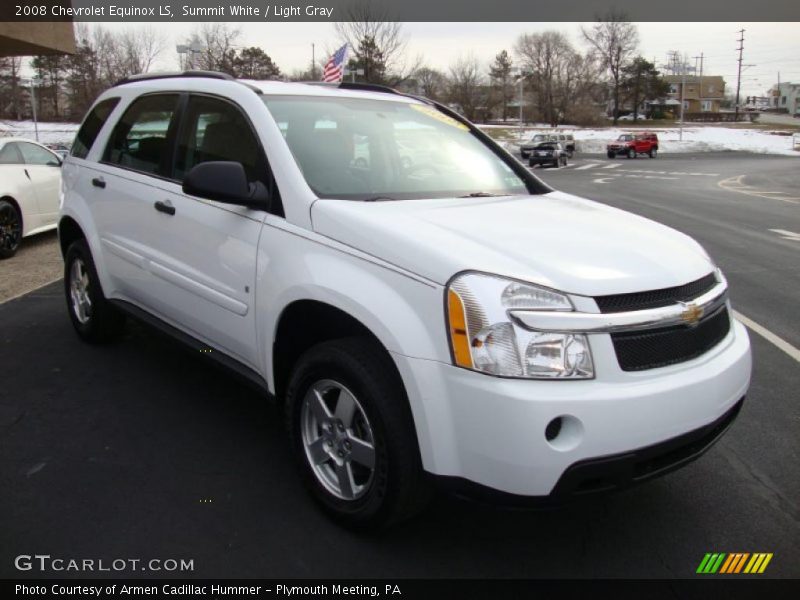 Summit White / Light Gray 2008 Chevrolet Equinox LS