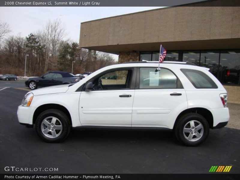 Summit White / Light Gray 2008 Chevrolet Equinox LS