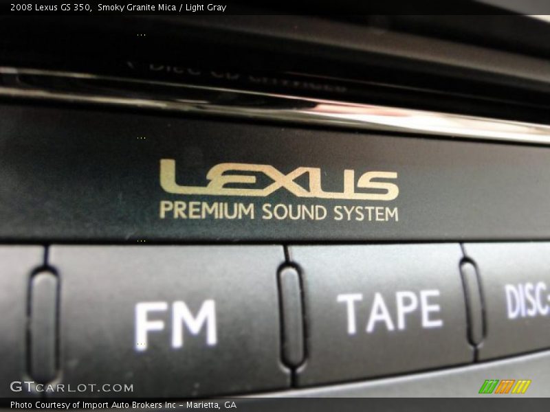 Smoky Granite Mica / Light Gray 2008 Lexus GS 350