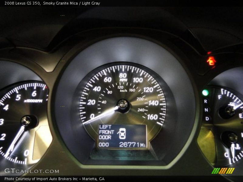 Smoky Granite Mica / Light Gray 2008 Lexus GS 350