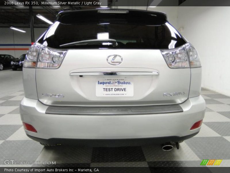Millenium Silver Metallic / Light Gray 2008 Lexus RX 350