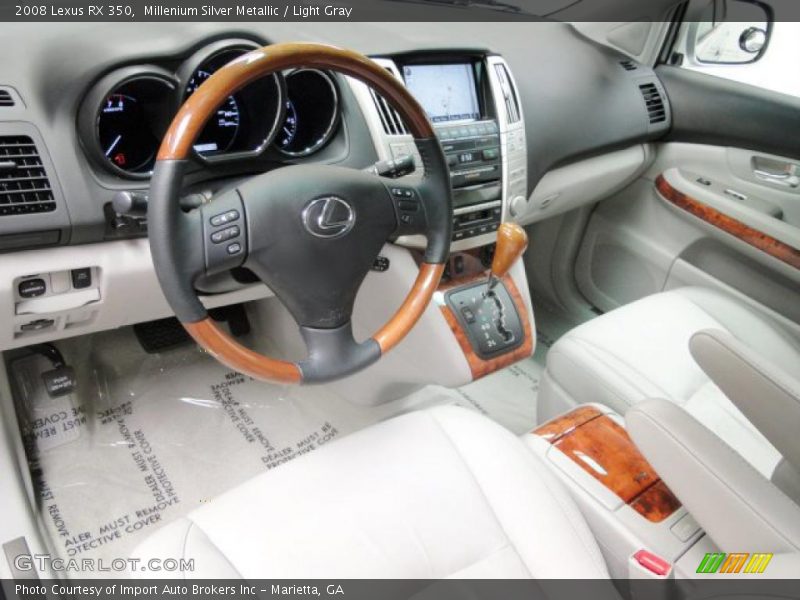 Millenium Silver Metallic / Light Gray 2008 Lexus RX 350