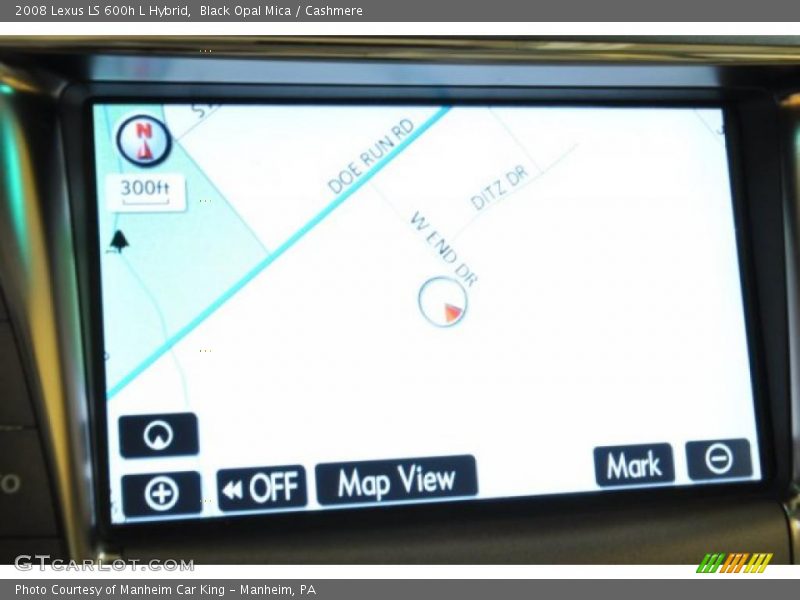 Navigation of 2008 LS 600h L Hybrid