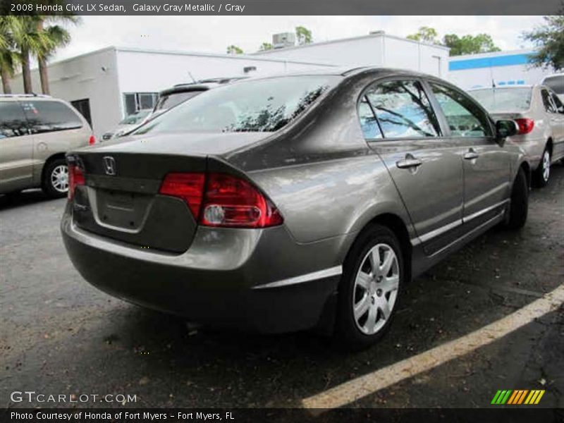 Galaxy Gray Metallic / Gray 2008 Honda Civic LX Sedan