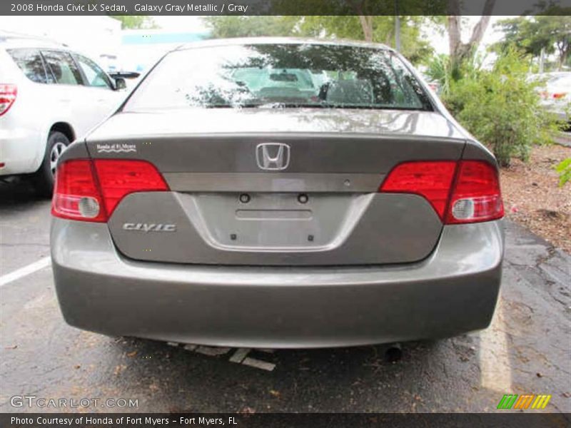 Galaxy Gray Metallic / Gray 2008 Honda Civic LX Sedan