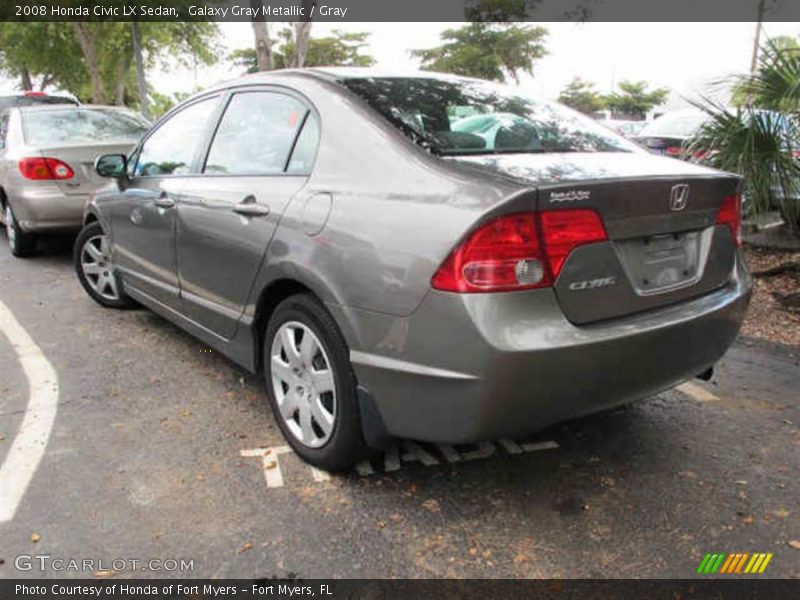 Galaxy Gray Metallic / Gray 2008 Honda Civic LX Sedan