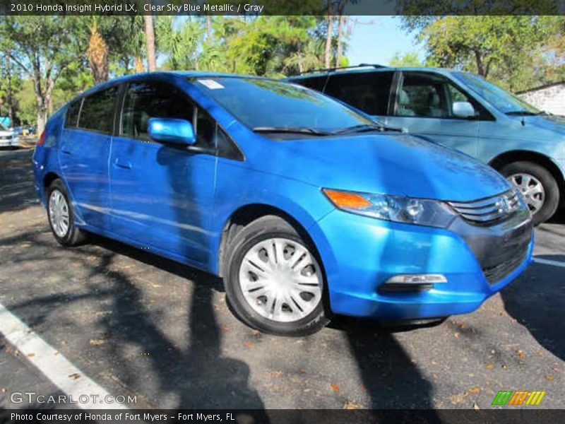 Clear Sky Blue Metallic / Gray 2010 Honda Insight Hybrid LX