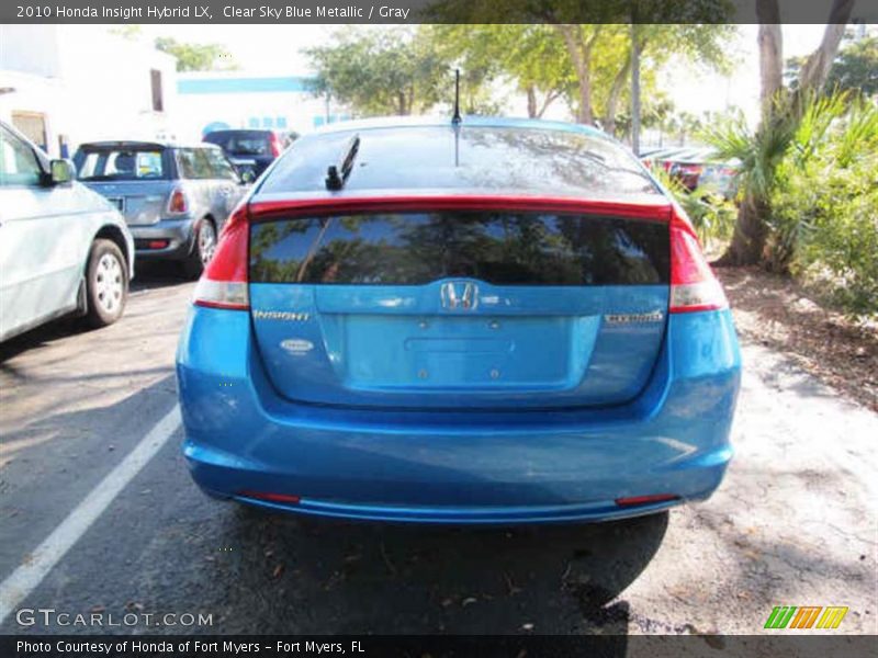 Clear Sky Blue Metallic / Gray 2010 Honda Insight Hybrid LX