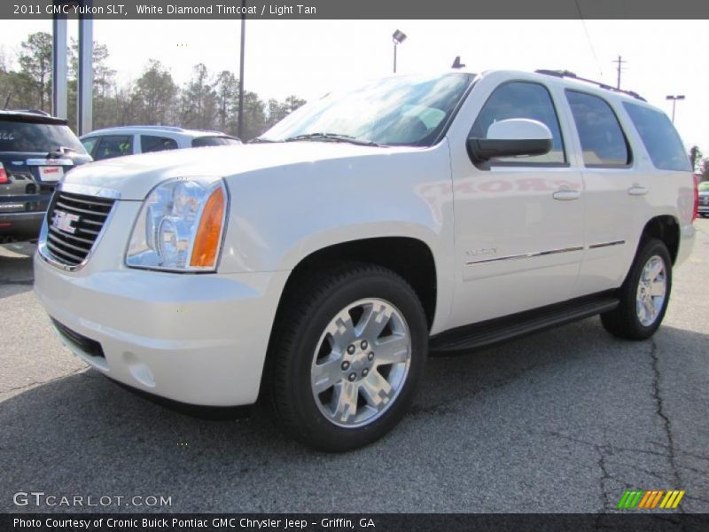 White Diamond Tintcoat / Light Tan 2011 GMC Yukon SLT
