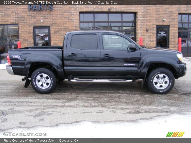 Black Sand Pearl / Graphite Gray 2006 Toyota Tacoma V6 TRD Double Cab 4x4
