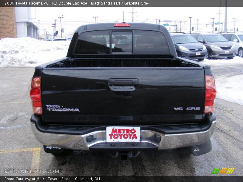 Black Sand Pearl / Graphite Gray 2006 Toyota Tacoma V6 TRD Double Cab 4x4