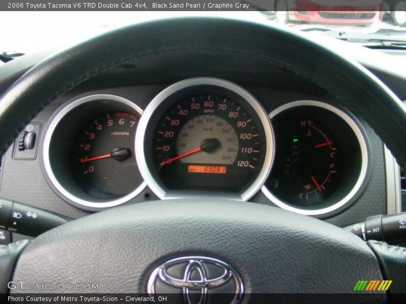Black Sand Pearl / Graphite Gray 2006 Toyota Tacoma V6 TRD Double Cab 4x4