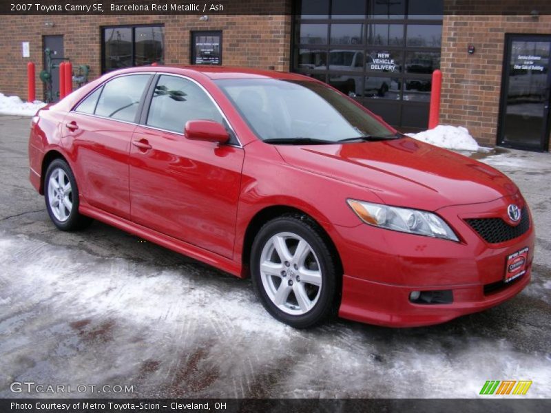Barcelona Red Metallic / Ash 2007 Toyota Camry SE