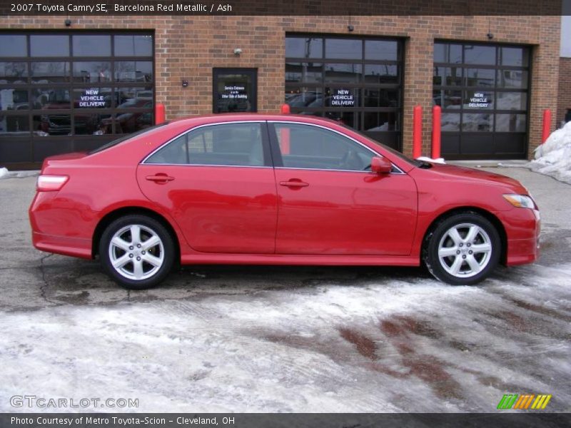 Barcelona Red Metallic / Ash 2007 Toyota Camry SE
