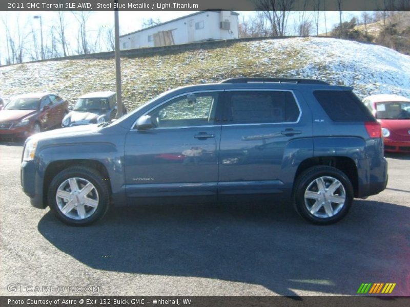 Steel Blue Metallic / Light Titanium 2011 GMC Terrain SLE AWD