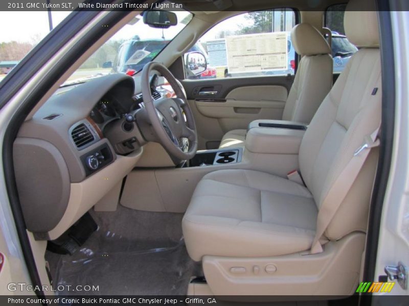 White Diamond Tintcoat / Light Tan 2011 GMC Yukon SLT