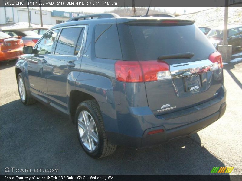 Steel Blue Metallic / Light Titanium 2011 GMC Terrain SLE AWD